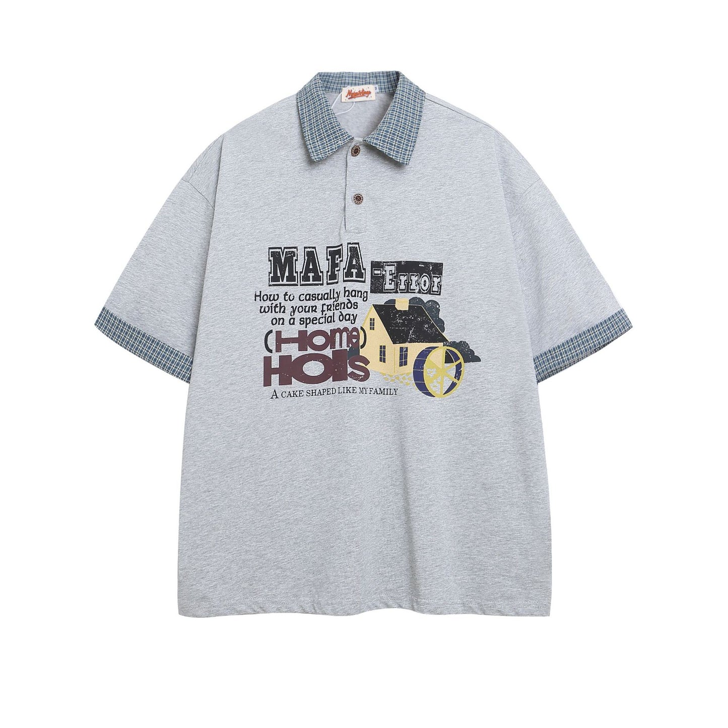 Vestimenta De Los 90 Summer Short Sleeve T-Shirt Lapel Polo Shirt