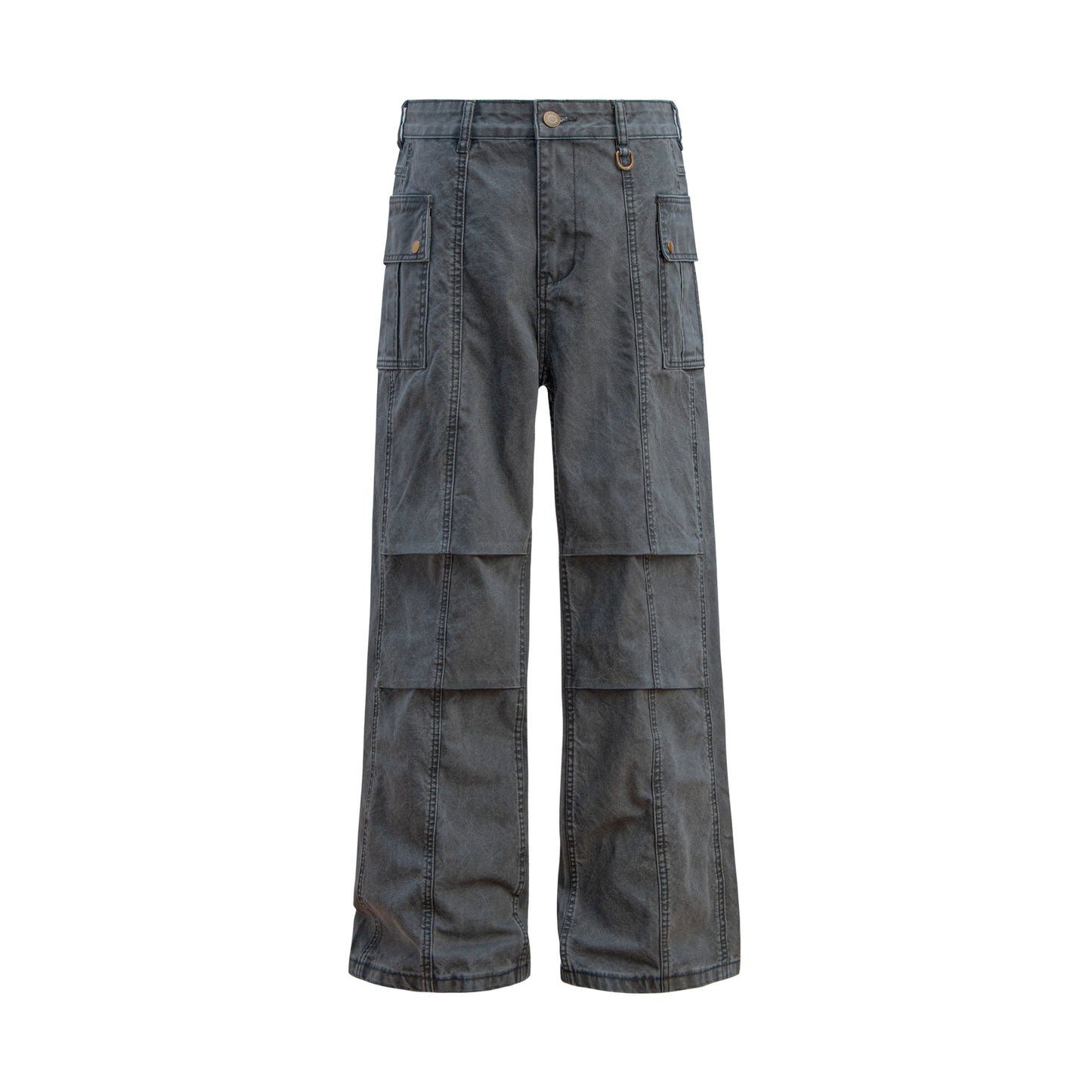 Hip Hop Pants For Boys Vintage Paratrooper Overalls Straight and Old Loose Casual Pants
