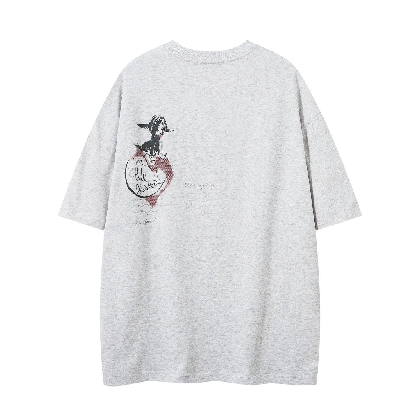Remeras rock nacional summer vintage t-shirt loose graffiti print short sleeve