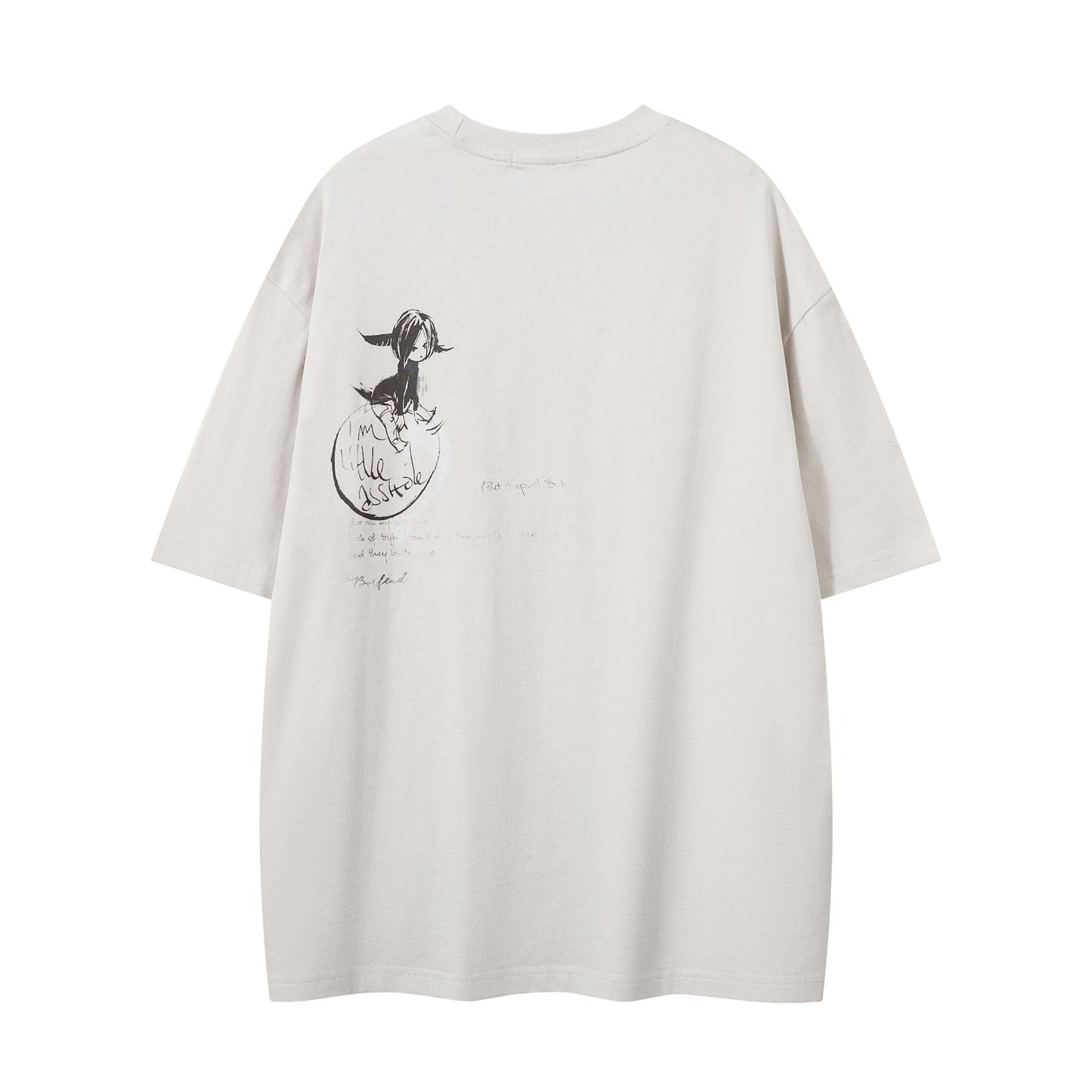 Remeras rock nacional summer vintage t-shirt loose graffiti print short sleeve