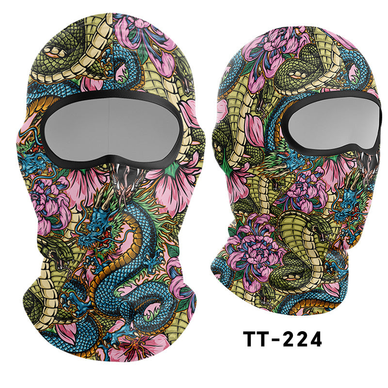 Cycling Windproof Hood Sunscreen Ice Silk Headgear