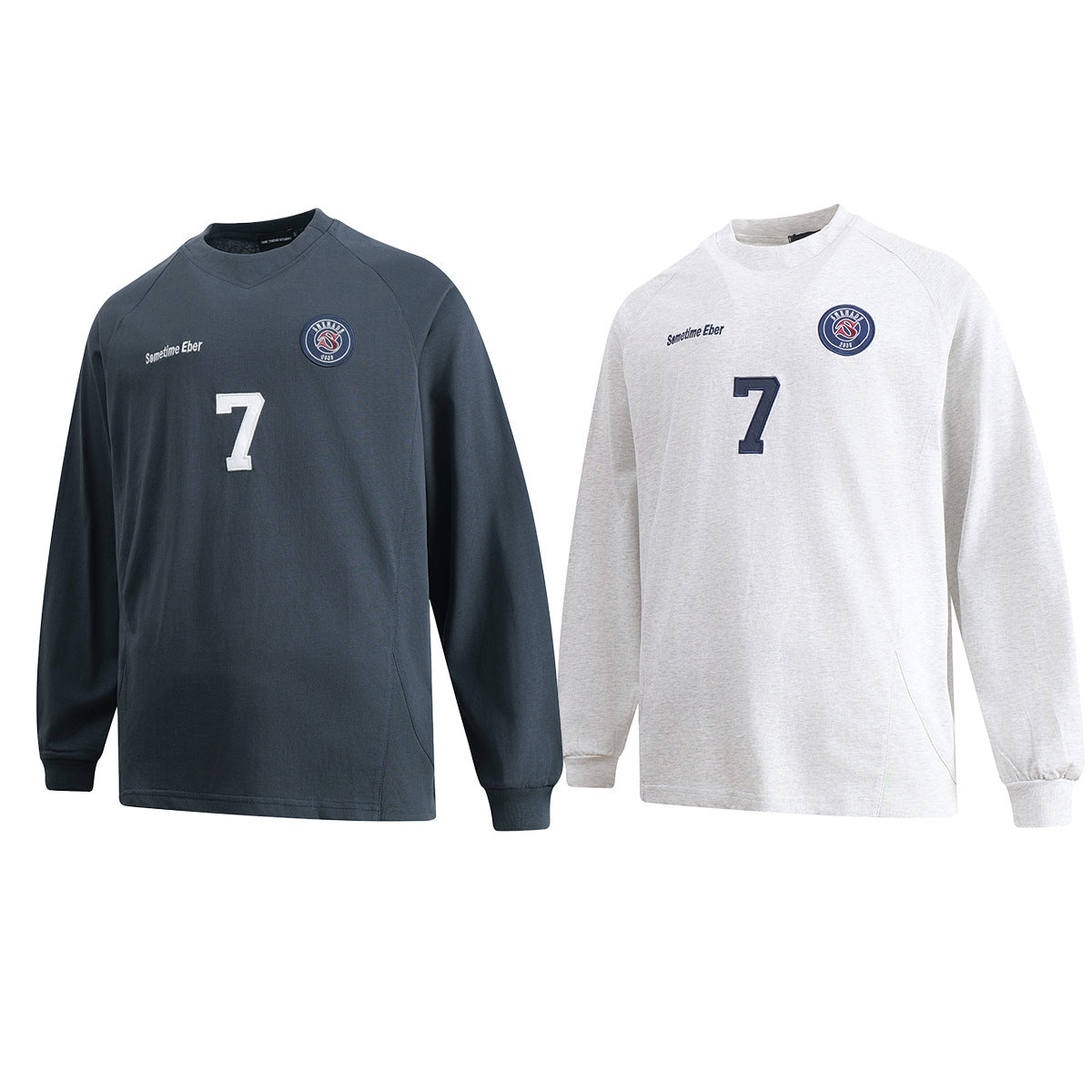 Unisex long-sleeved shirt autum patch embroider