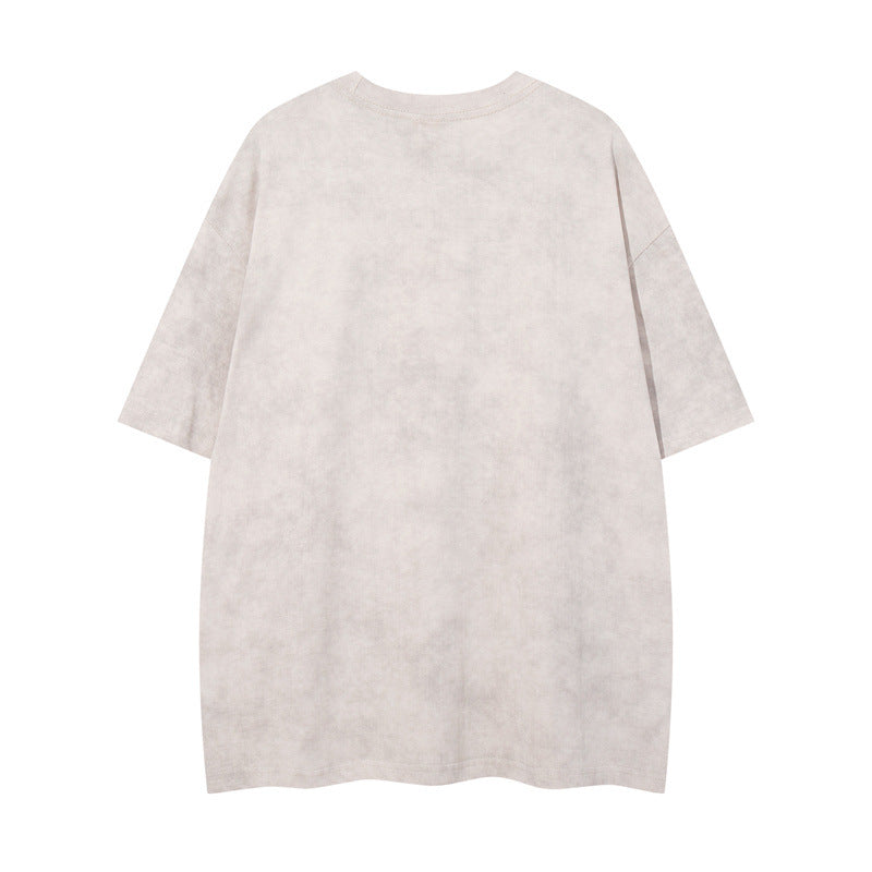 US drip outfits Summer Vintage Casual Loose Short Sleeve T-Shirts