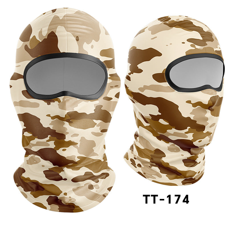 Cycling Windproof Hood Dust and Sun Protection Summer Camouflage Mask
