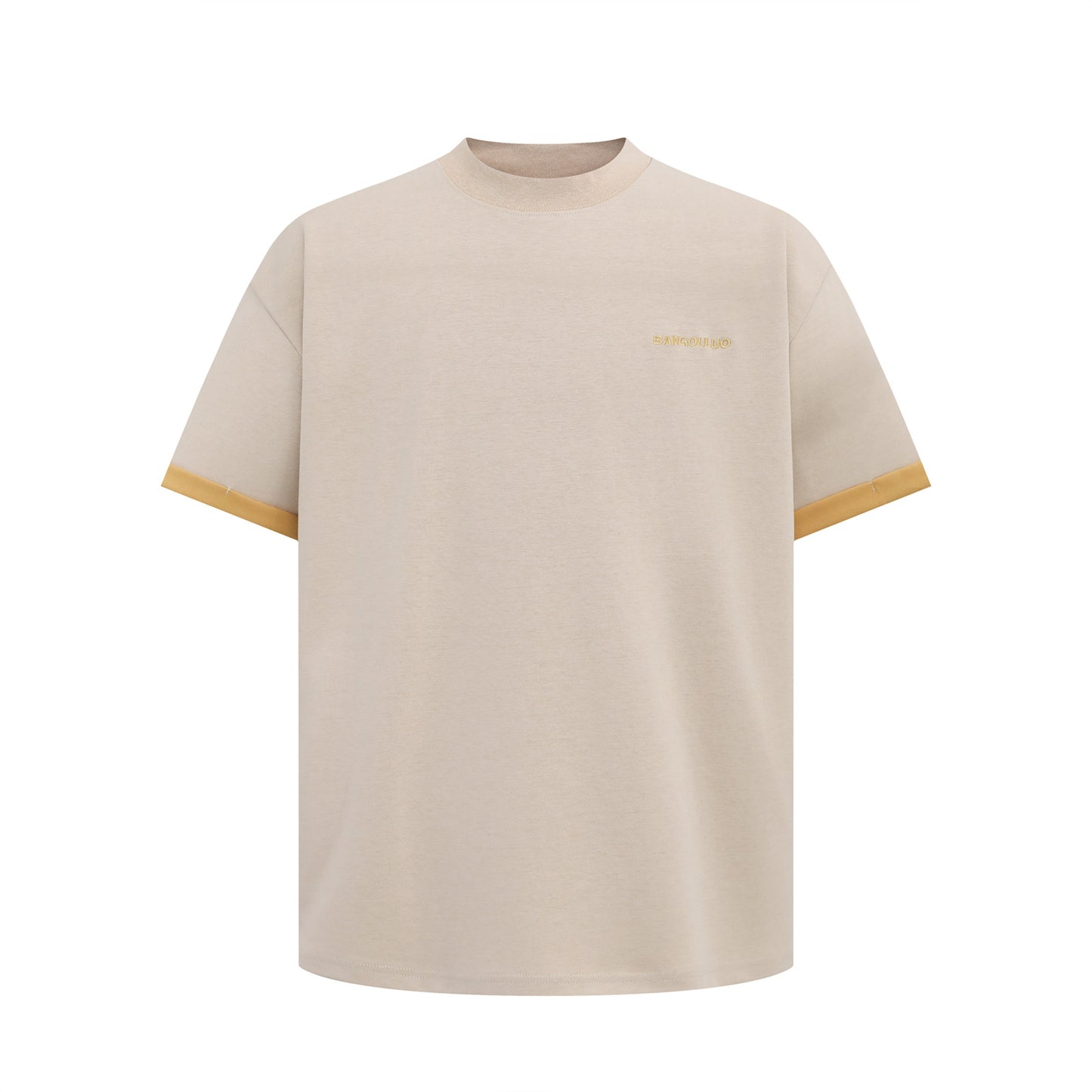 USA Vintage T-Shirt Contrast Letter Embroidery Men's and Women's Summer Loose