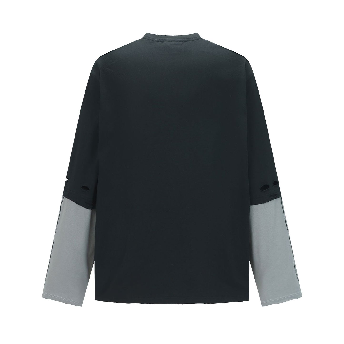 Unisex long-sleeved shirt autumretro color matching