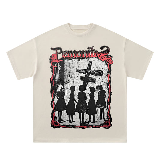 Camisetas streetwear Summer Vintage Casual Loose Short Sleeve T-Shirt