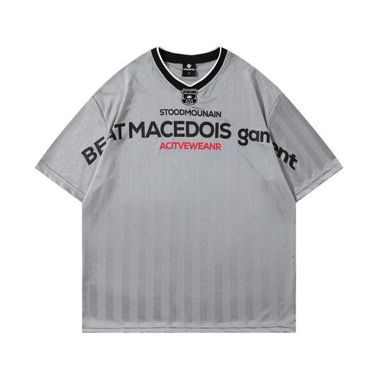 Retro Style Shirt For Men Summer Embroidery Short Sleeve T-Shirt