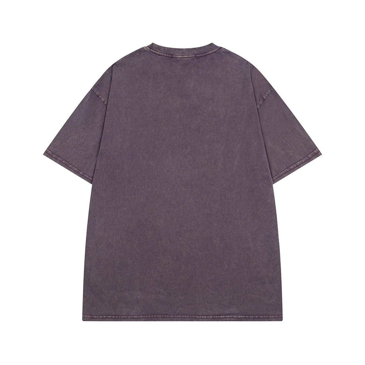 Retro Style Shirt For Men Summer Wash Old T-Shirt Short Sleeve