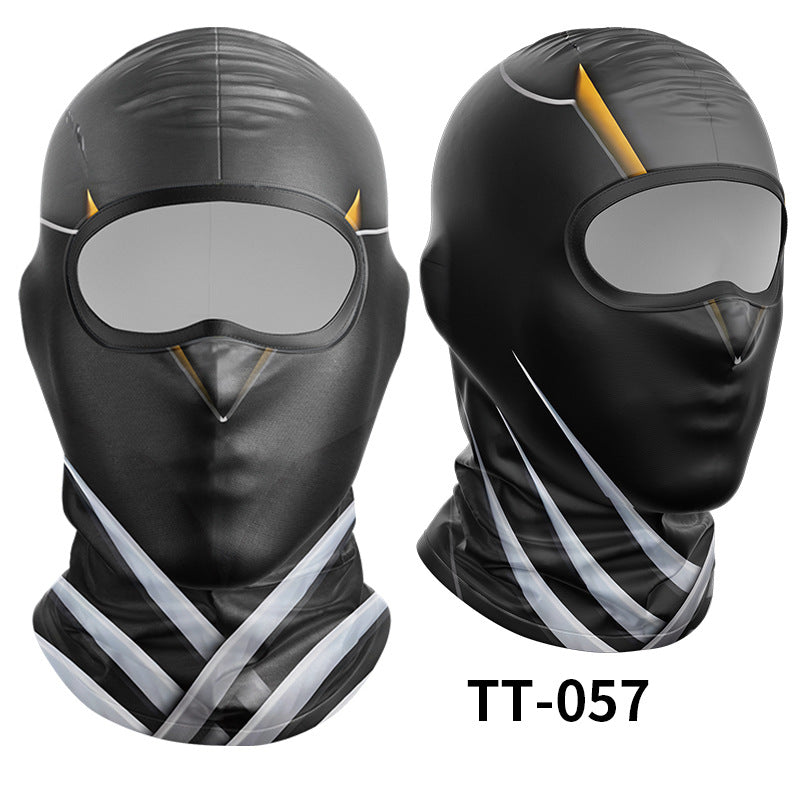 Cycling Windproof Hood Ice Silk Headgear Men's Lined Cap