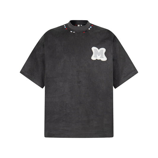 Hip Hop Clothes New York Vintage Embroidery Pattern Short Sleeve T-Shirt