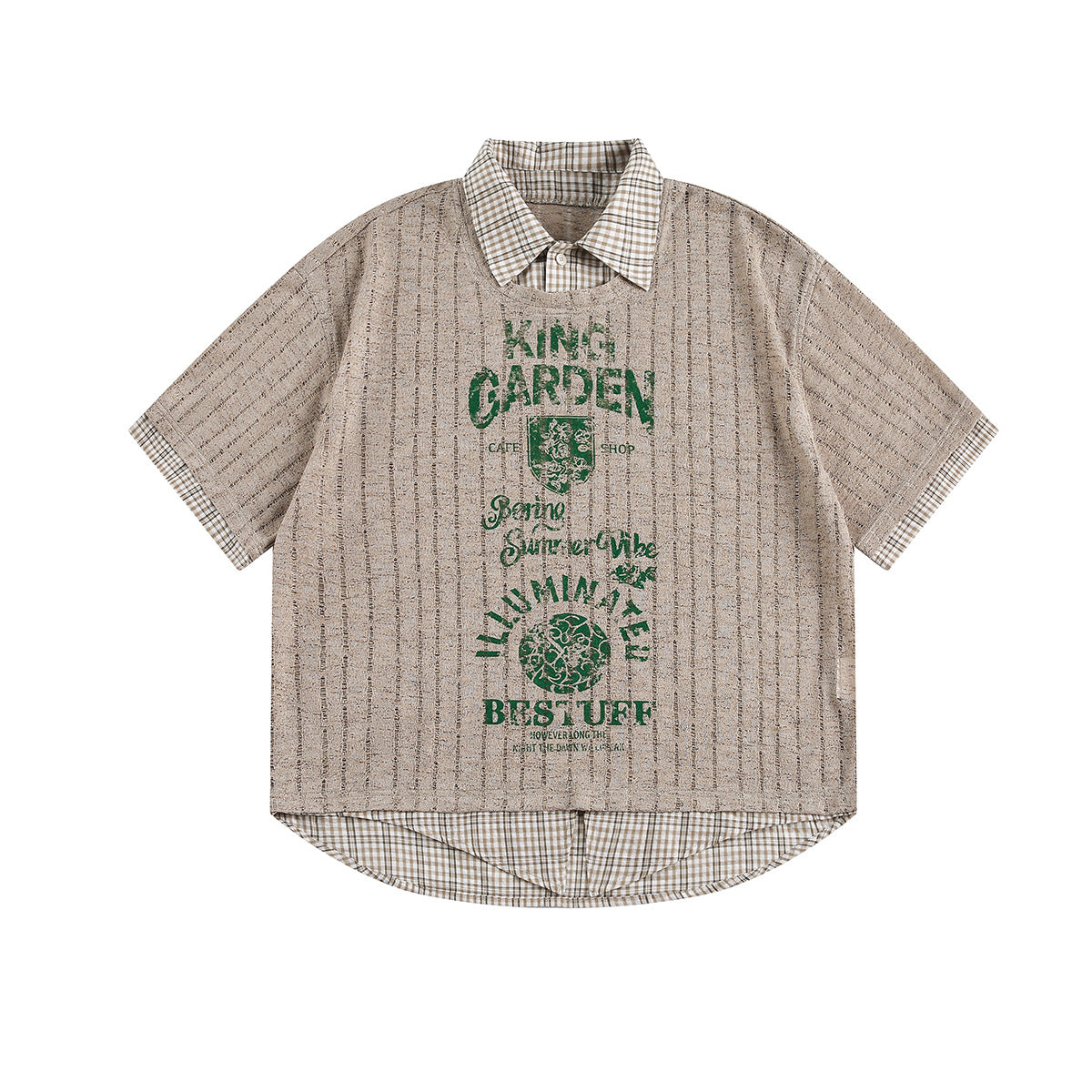 Hip hop shirt knitted hollow t-shirt short-sleeved sweatshirt lapel polo shirt
