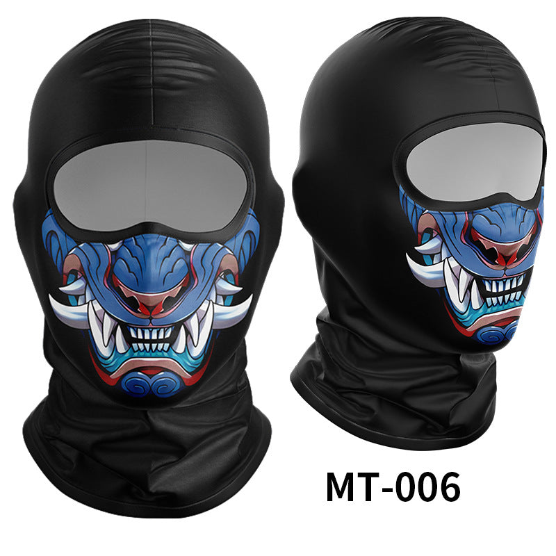 Cycling Windproof Hood Sunscreen Windproof Ice Silk Mask Men's and Women's Full Face