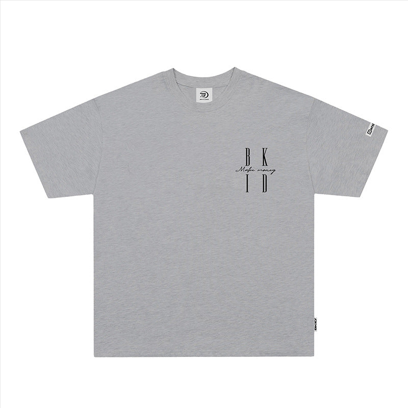 Ropa Vintage Hombre Alphabet Print Short Sleeve T-Shirt
