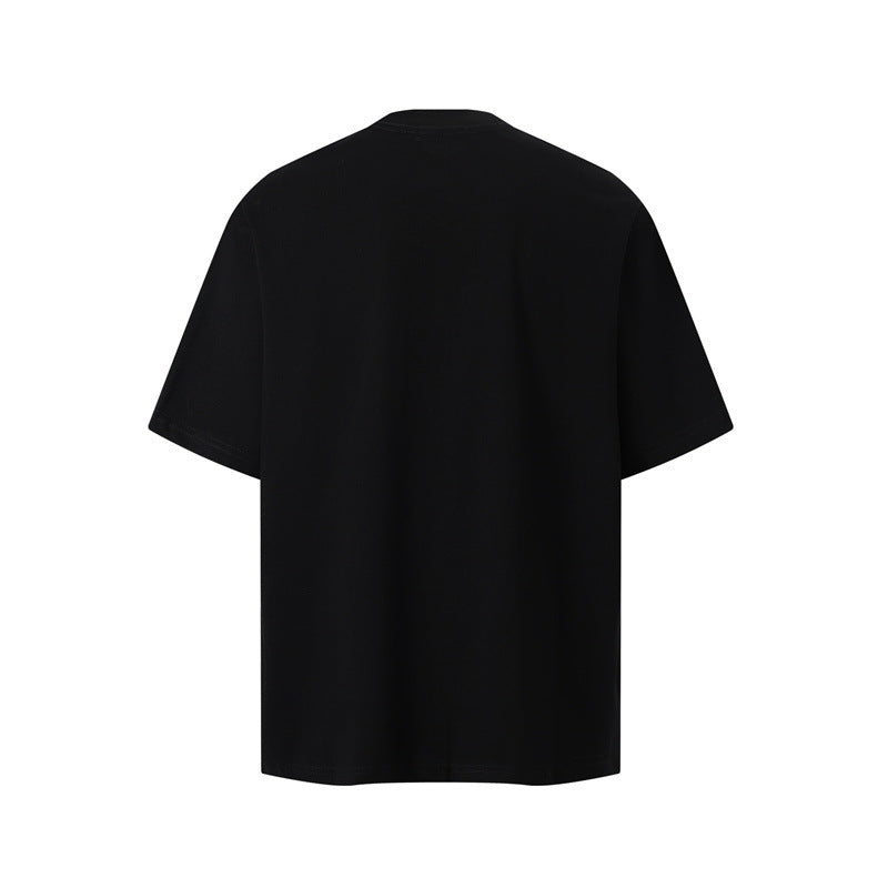 Casual Street Wear Short Sleeve T-Shirt Crew Neck Loose