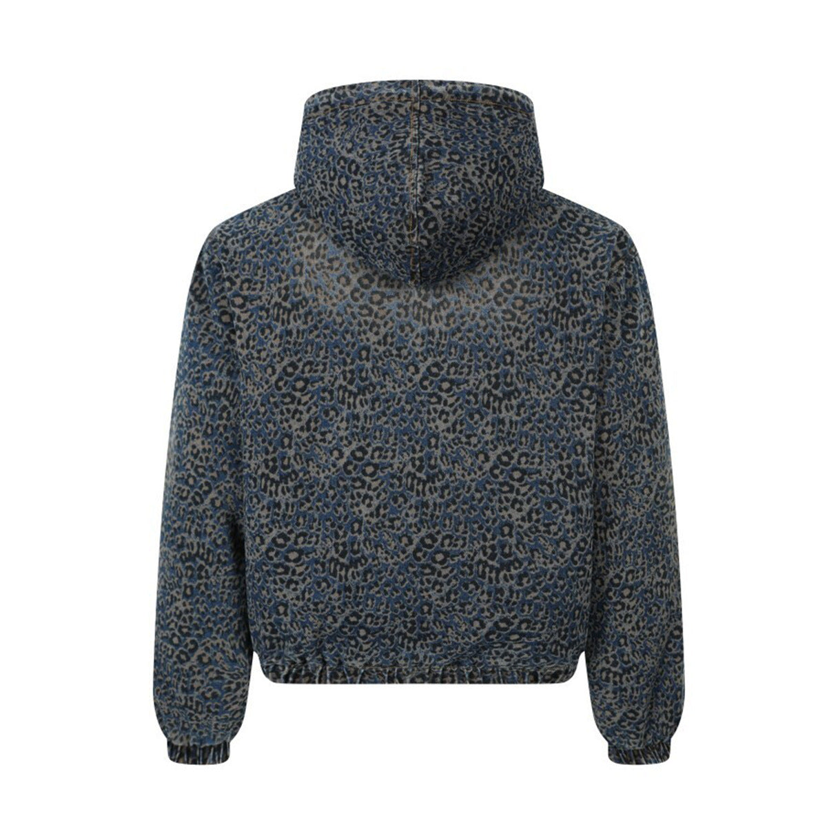 Unisex Down Jacket Men's Winter Leopard Lamb Fur Jacket