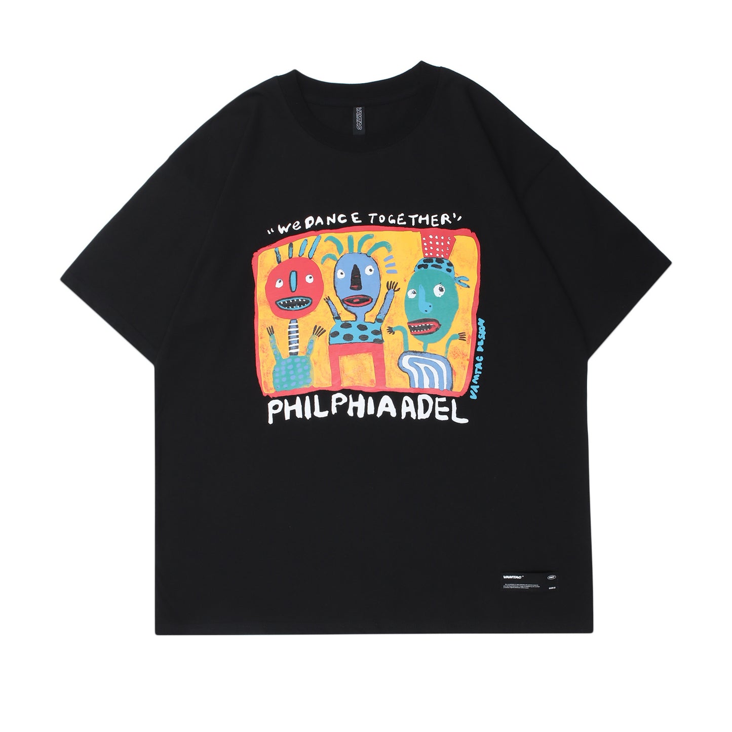 Unisex T-shirts Street Painting Cartoon Short Sleeve T-Shirts