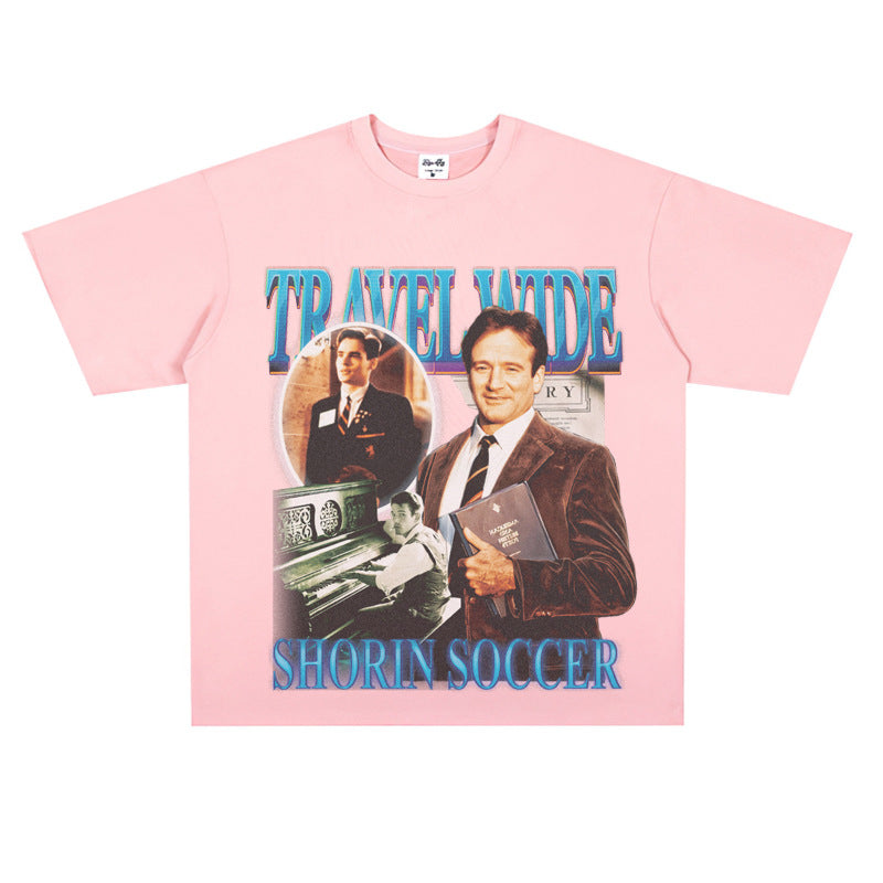 Film Star T Shirt Movie Dead Society Loose Retro Street Cotton T-shirt Men and Women