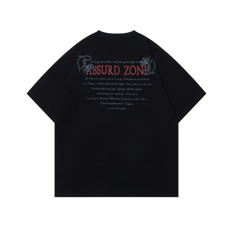 Camisetas streetwear Summer Vintage Casual Loose Short Sleeve T-Shirt