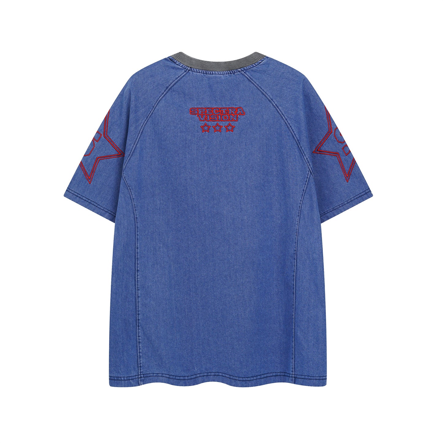 Nyc T Shirt Embroidered Loose Denim Short Sleeve T-Shirt Summer Casual Top