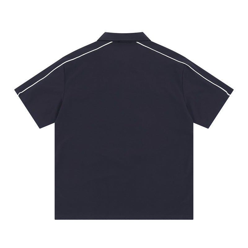 Hip Hop Shirts For Boys Lapel Short Sleeve PoloT-Shirt