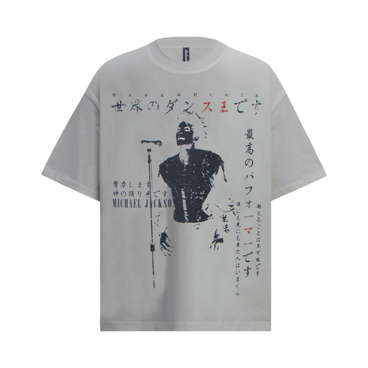 Hip Hop Clothing Summer Hip Hop Washed Old Short Sleeve T-Shirt