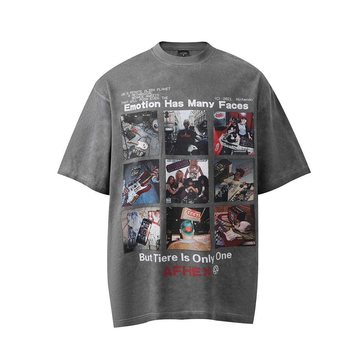 T shirt vintage usa vintage washed t-shirt short sleeve loose