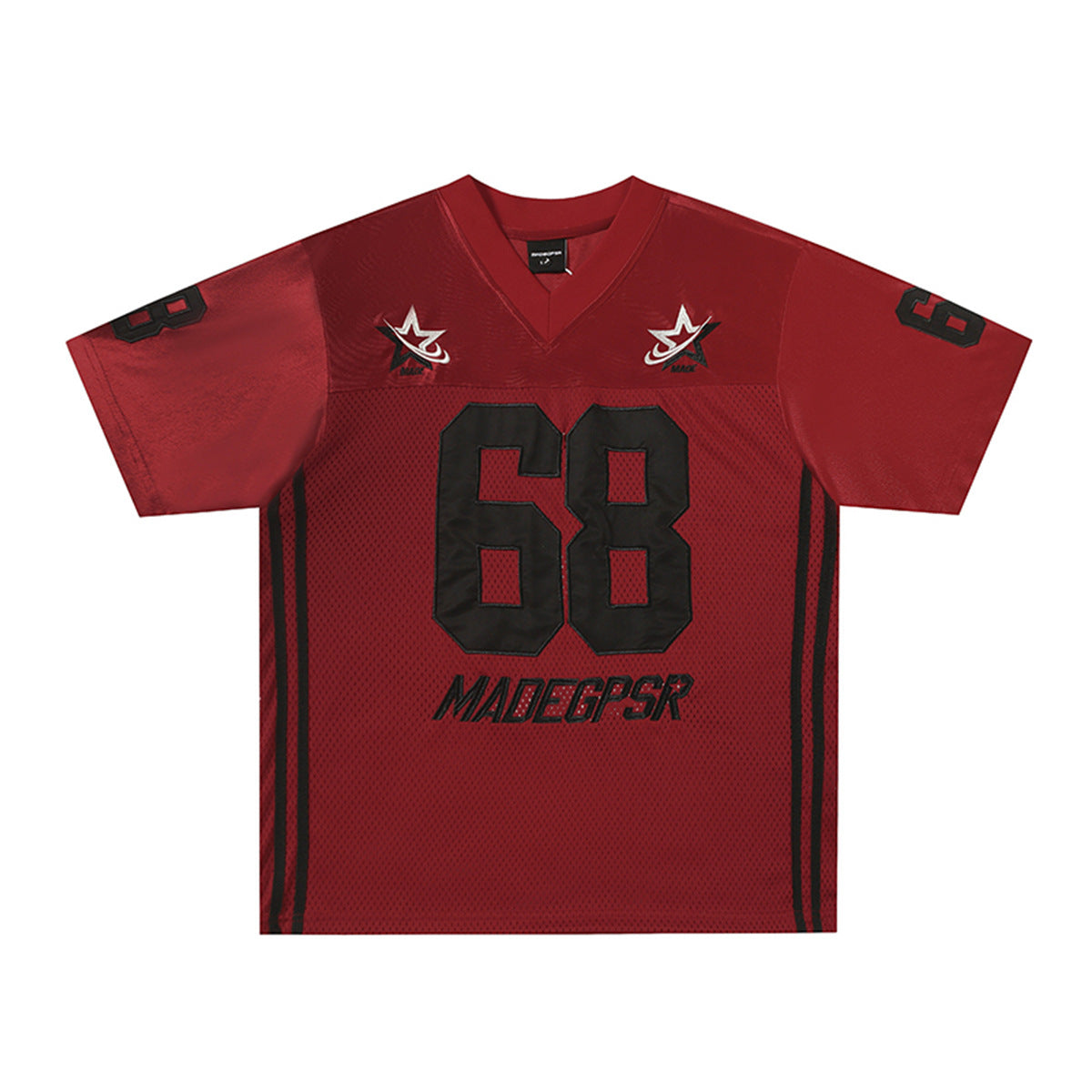 Hustle vintage summer short-sleeved embroidered quick-drying sports t-shirt