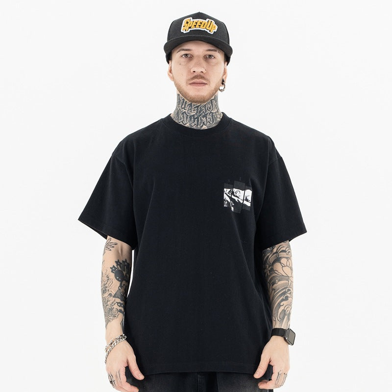 Vintage 90s Hip Hop Clothing Summer Short Sleeve T-Shirt