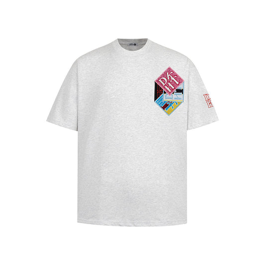 New York Hip Hop Style Vintage Summer Loose Crew Neck Couple T-Shirt