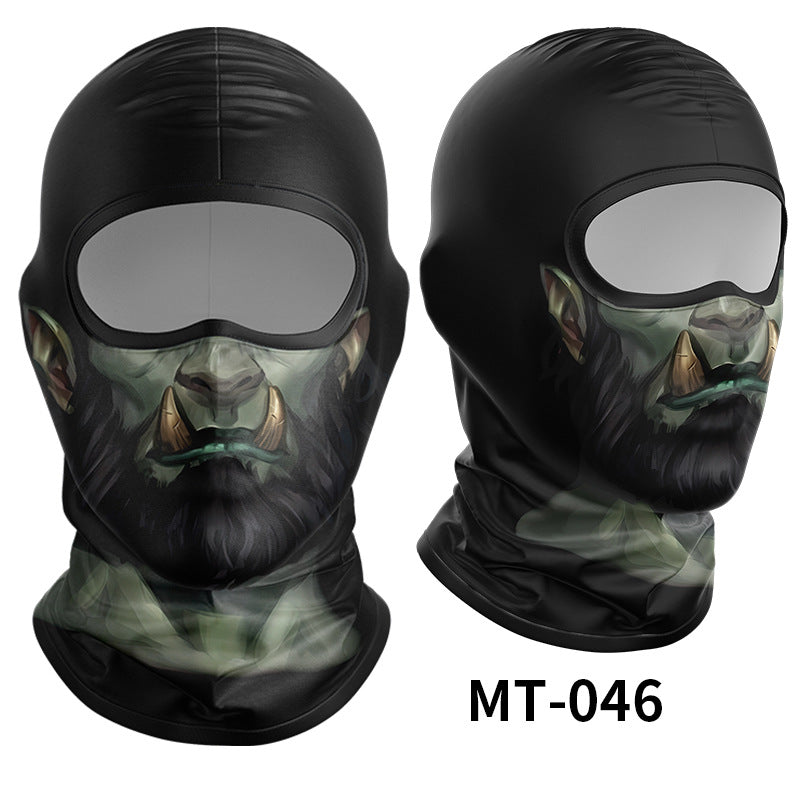 Cycling Windproof Hood Breathable Sunscreen Men's and Women's Ice Silk Fabric
