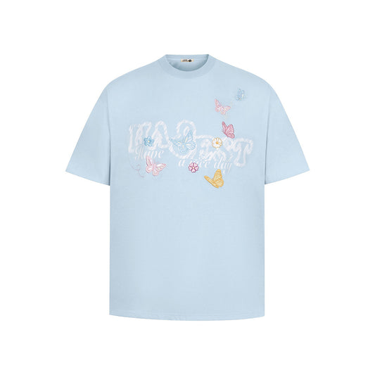 Nostalgia T Shirts Vintage Short Sleeve T-Shirt Crew Neck Top