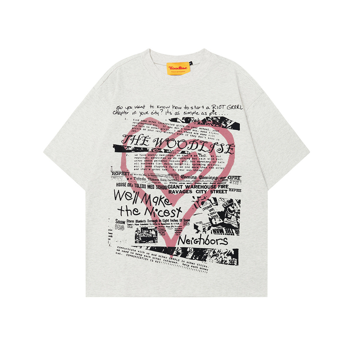 90s West Coast Hip Hop Fashion T Shirts Graffiti Love Short Sleeve Casual Loose T-Shirt