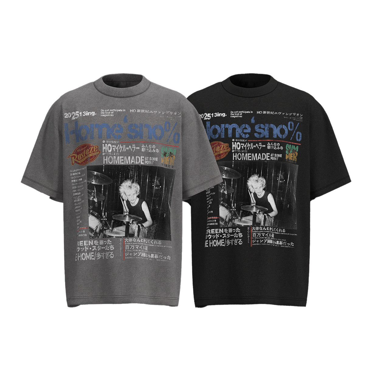 Remeras rock nacional summer hip hop print t-shirt
