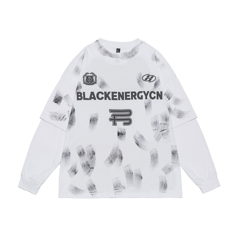 Streetwear Hoodie Crew Neck Sweater Brand Loose Hip Hop Old Top