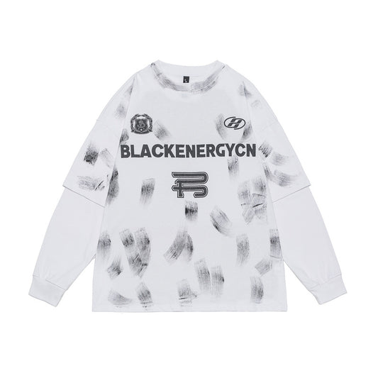Streetwear Hoodie Crew Neck Sweater Brand Loose Hip Hop Old Top
