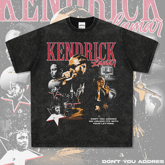 Outfit streetwear vintage hip hop kung fu kenny print short sleeve t-shirt