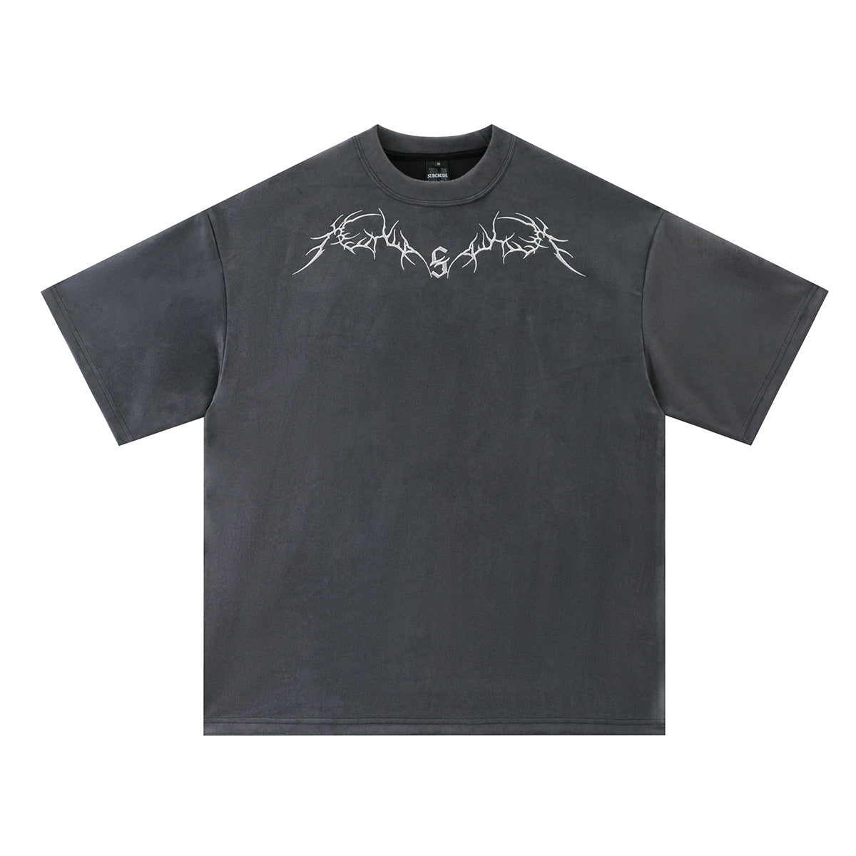 Retro Style Shirt For Men Embroidery Short Sleeve tee