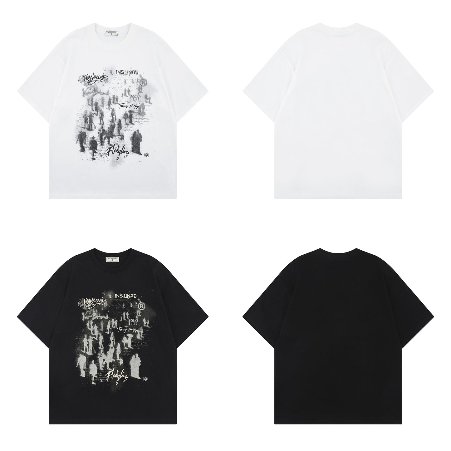 Hip Hop Clothing Summer Short Sleeve Hip Hop Print T-Shirt