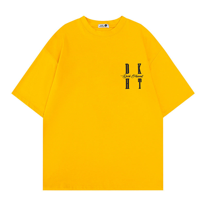 Hip Hop Clothes New York Alphabet Print Short Sleeve T-Shirt Summer