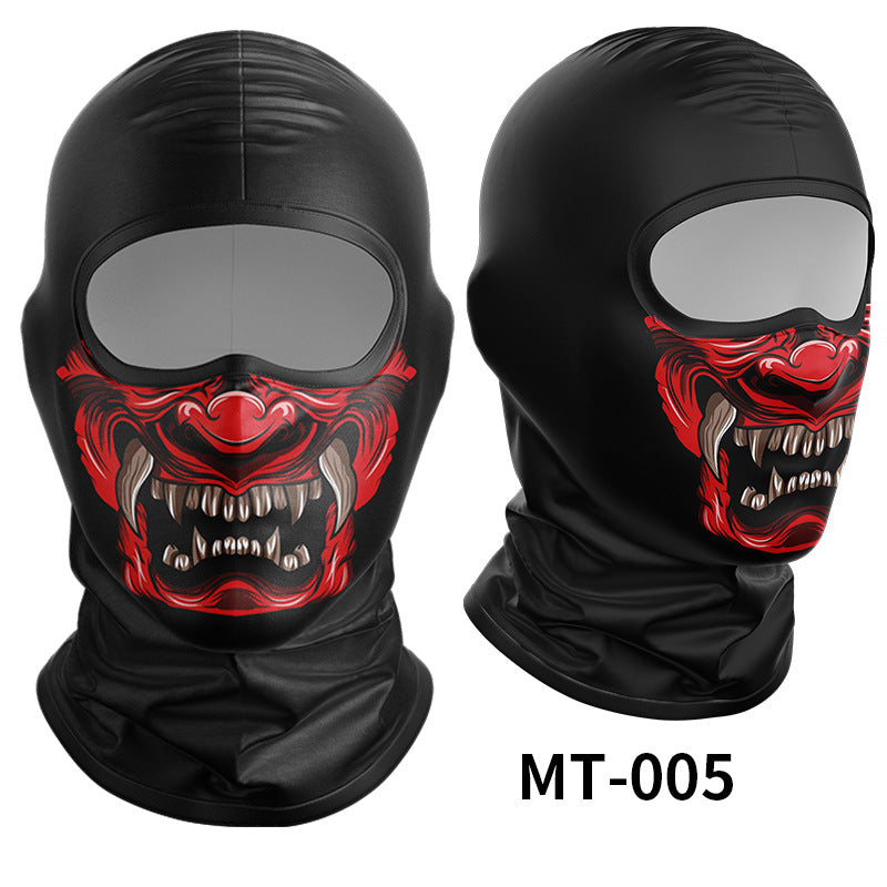Cycling Windproof Hood Sunscreen Windproof Ice Silk Mask Men's and Women's Full Face