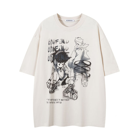 Remeras rock nacional summer vintage graffiti print short sleeve t-shirt