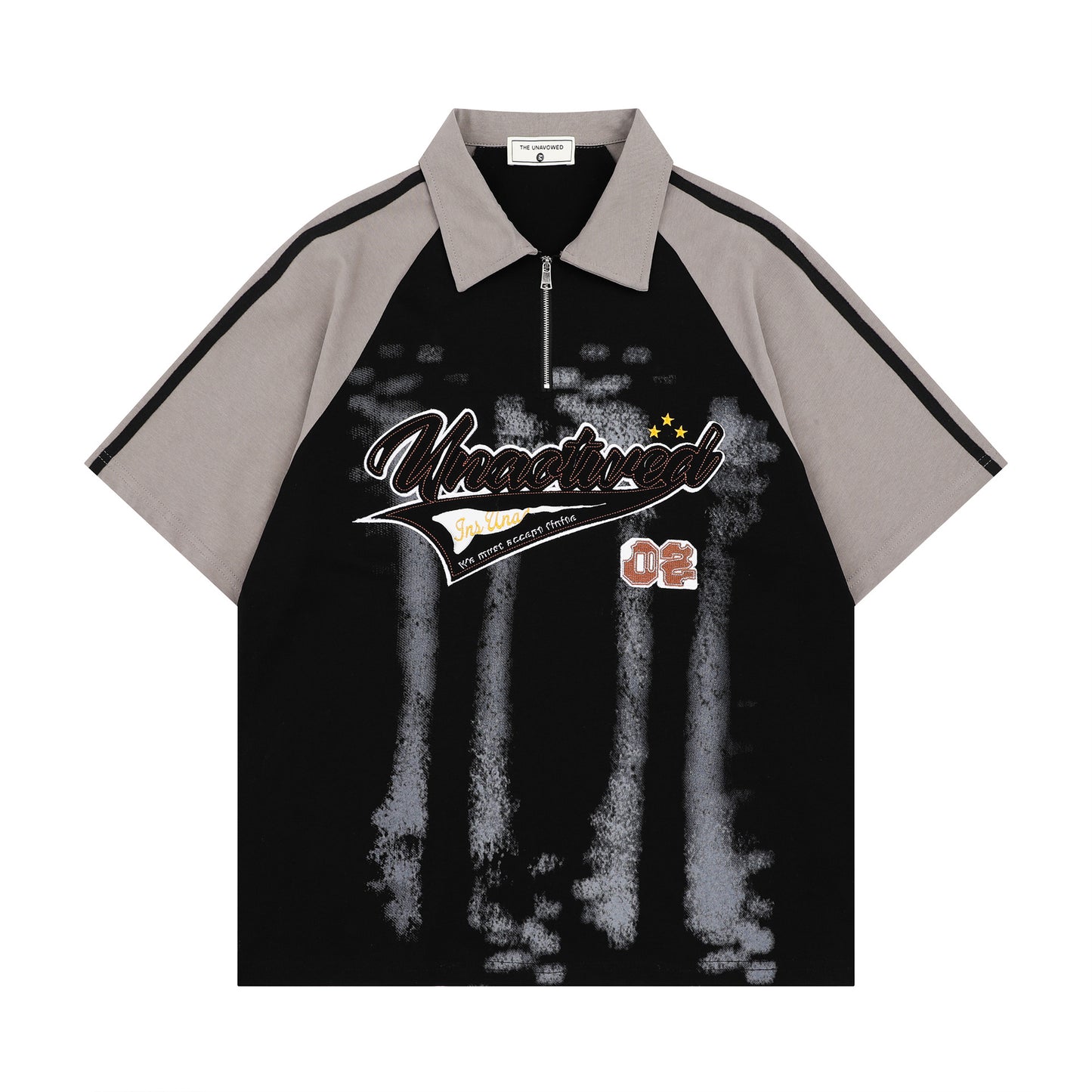 Hip Hop Clothing Summer Vintage Embroidered POLO Shirt Lapel T-Shirt