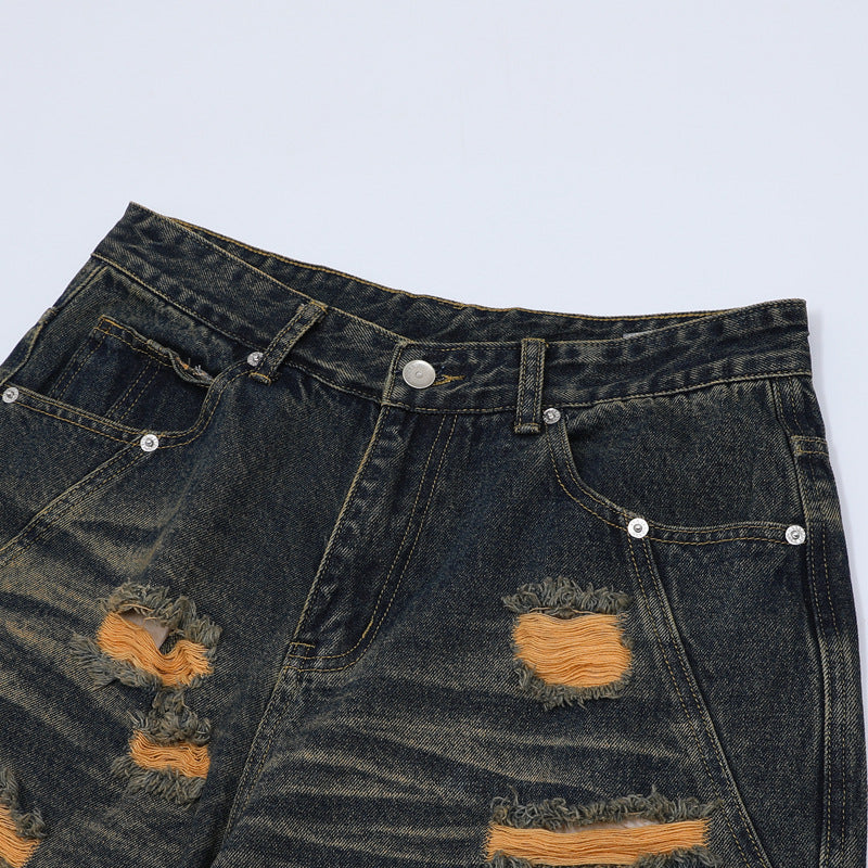 Stone Wash T shirt vintage old jeans