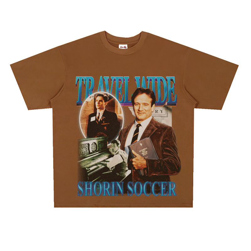 Film Star T Shirt Movie Dead Society Loose Retro Street Cotton T-shirt Men and Women