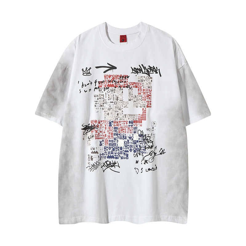 New York Hip Hop Style Loose Short Sleeve T-Shirt Summer Casual Top