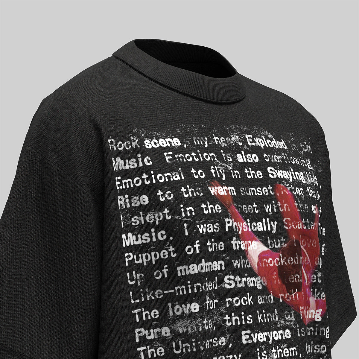 Hip Hop Clothing Summer Hip Hop Character Print T-Shirt
