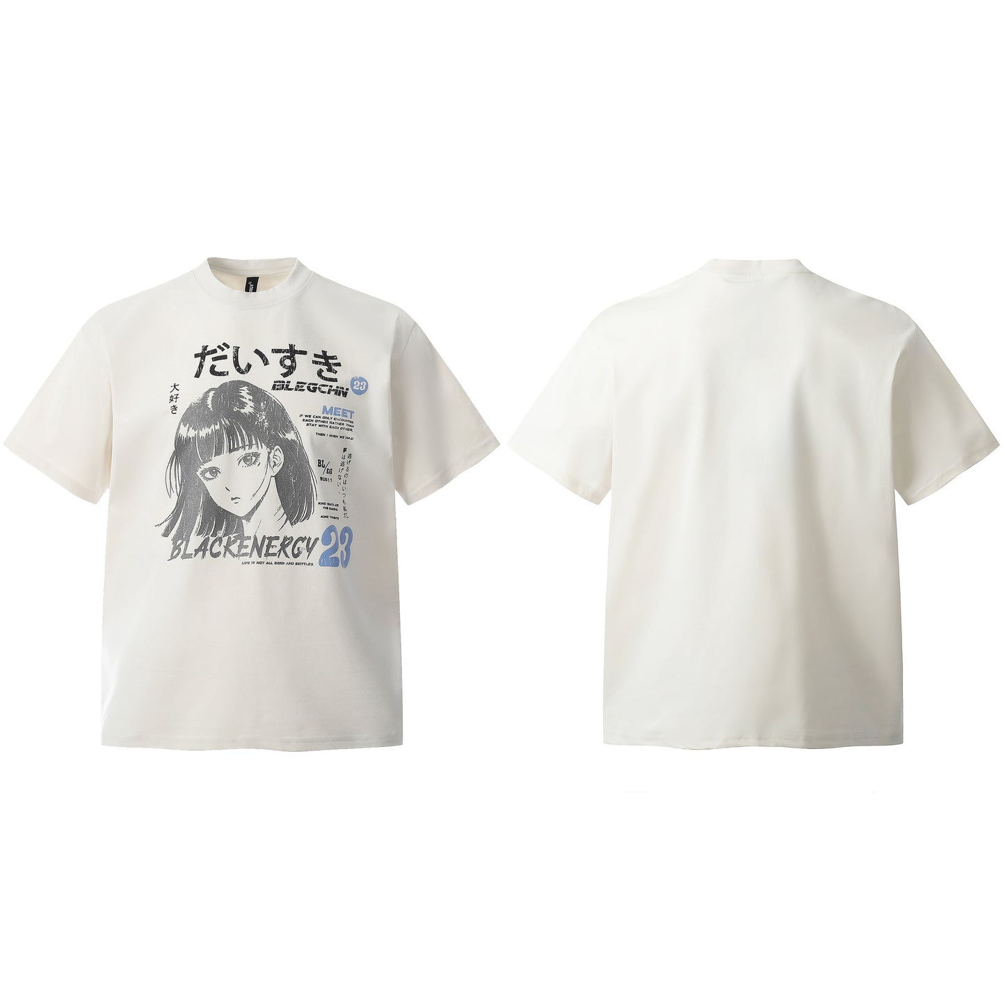 Retro Style Shirt For Men Summer Vintage T-Shirt Loose Cartoon Anime Print Short Sleeve Top