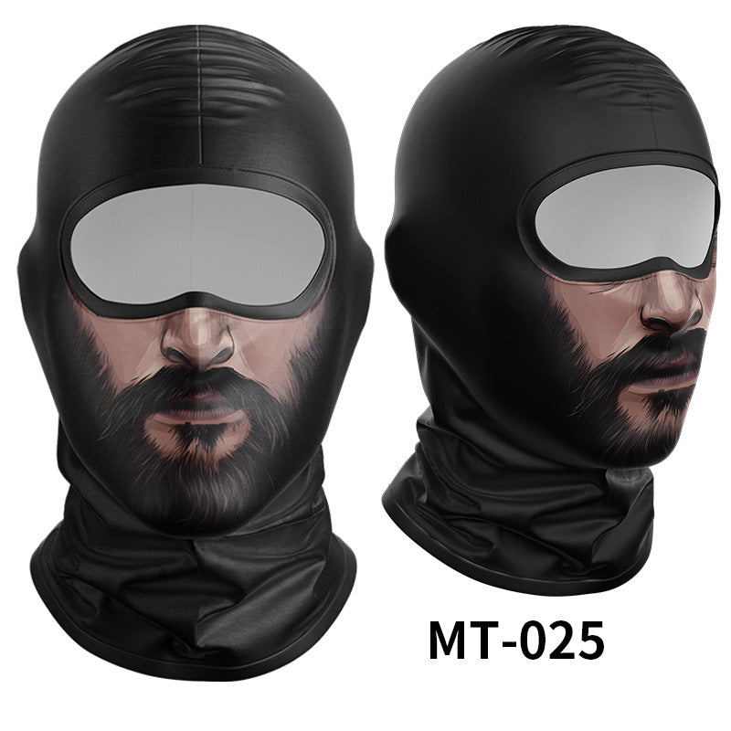 Cycling Windproof Hood Sunscreen Windproof Ice Silk Mask Men's and Women's Full Face