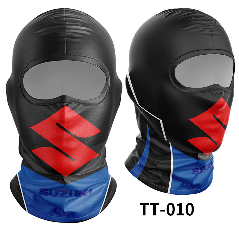 Cycling Windproof Hood Ice Silk Full Face Sunscreen
